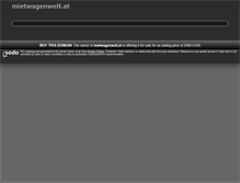 Tablet Screenshot of mietwagenwelt.at